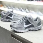 Zoom Vomero 5 Grey & White Running Sneakers – Premium Athletic Sports Shoes