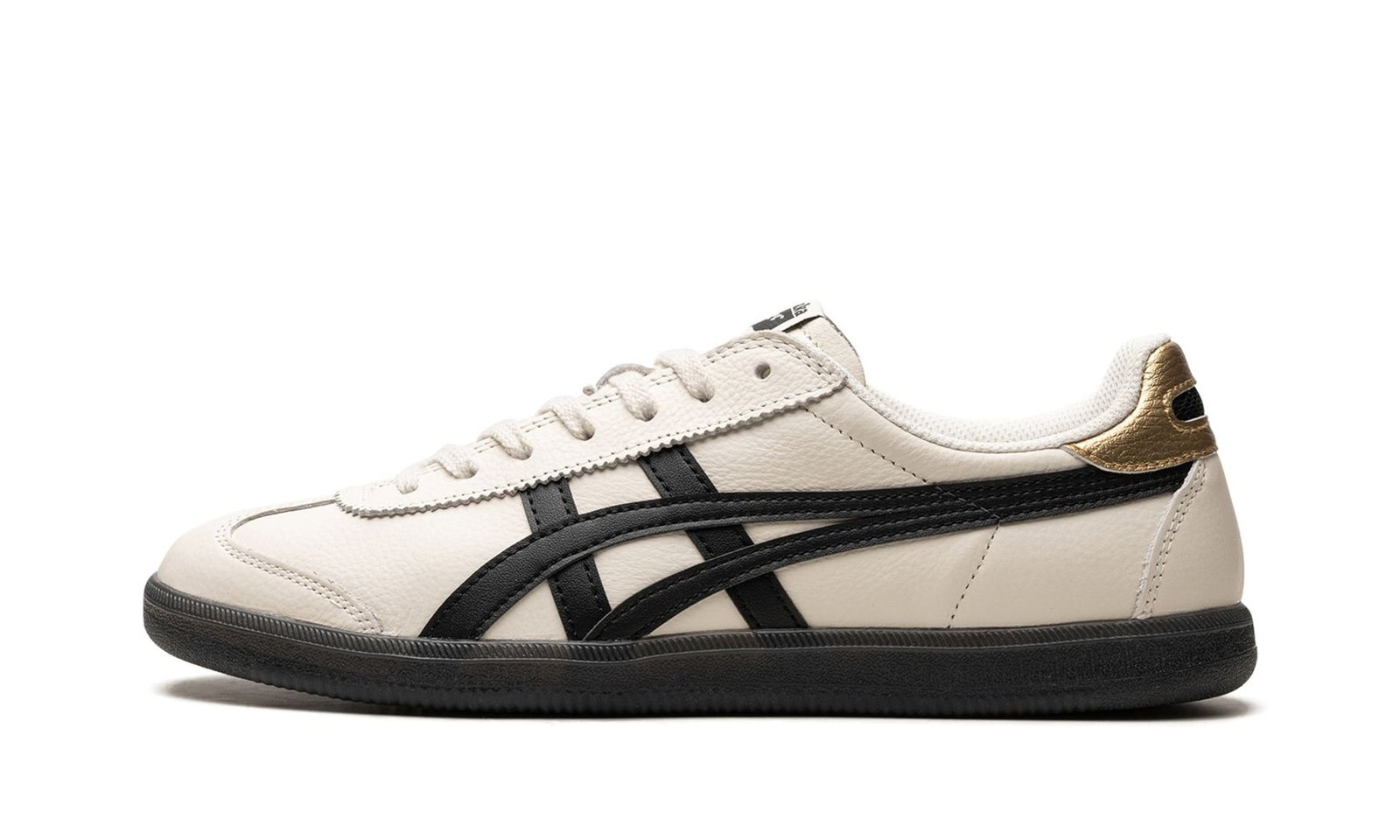 Onitsuka Tiger Tokuten Cream Sneakers with Black Stripes Gum Sole Classic Style – Onitsuka Tiger - Image 2