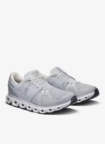 On Cloud 6 All White Running Shoes Clean Minimal Design with CloudTec Cushioning