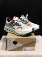 On Cloud Horizon Sneakers White with Orange & Grey– Premium Shoes in Dubai