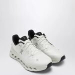 On Cloud Running Shoe Ivory with Brown Accents