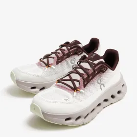 On Cloud Running Shoes White Brown Premium Cushion Sneakers