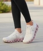 On Cloudswift 4 White & Pearl Mauve Running Shoes Premium Comfort with CloudTec Cushioning