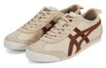 Onitsuka Tiger Mexico 66 Beige Sneakers with Brown Stripes Classic Retro Leather – Onitsuka Tiger