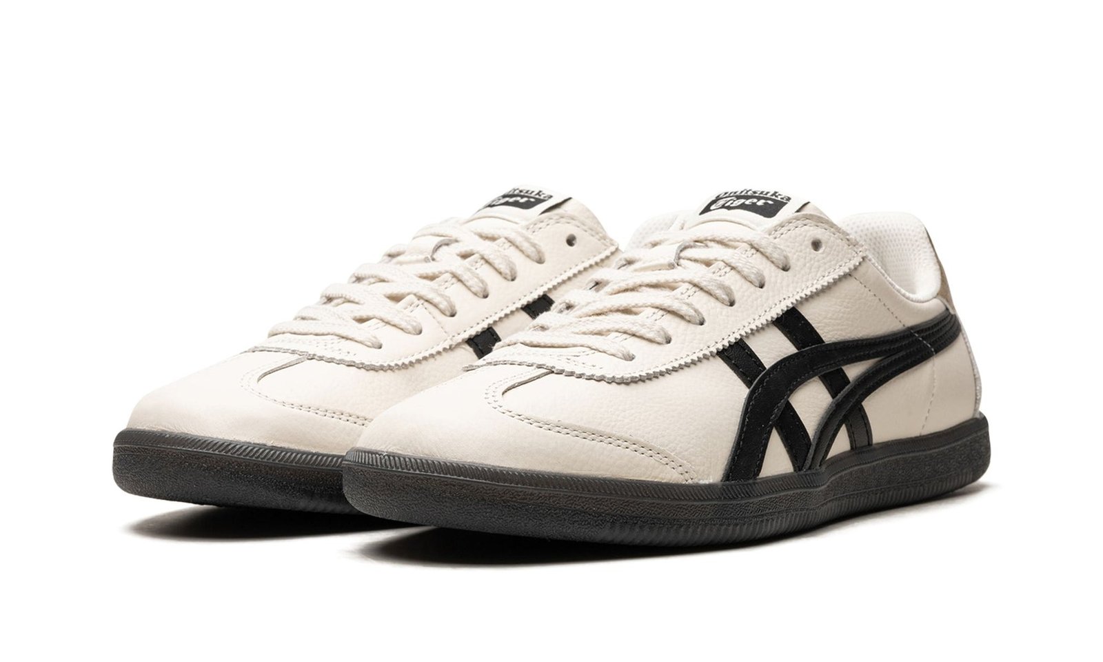 Onitsuka Tiger Tokuten Cream Sneakers with Black Stripes Gum Sole Classic Style – Onitsuka Tiger