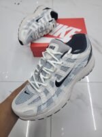 P-6000 Silver Blue Sneakers – Premium Retro Running Shoes