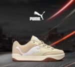 Puma Cream Beige Sneakers with Light Cream Formstrip Gum Sole Minimal Classic – Puma