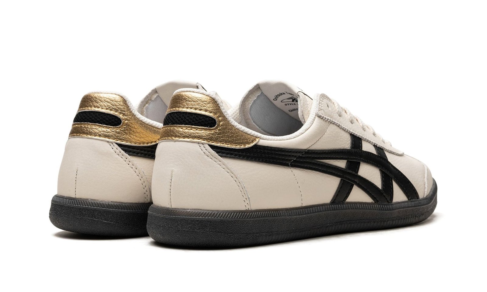 Onitsuka Tiger Tokuten Cream Sneakers with Black Stripes Gum Sole Classic Style – Onitsuka Tiger - Image 3