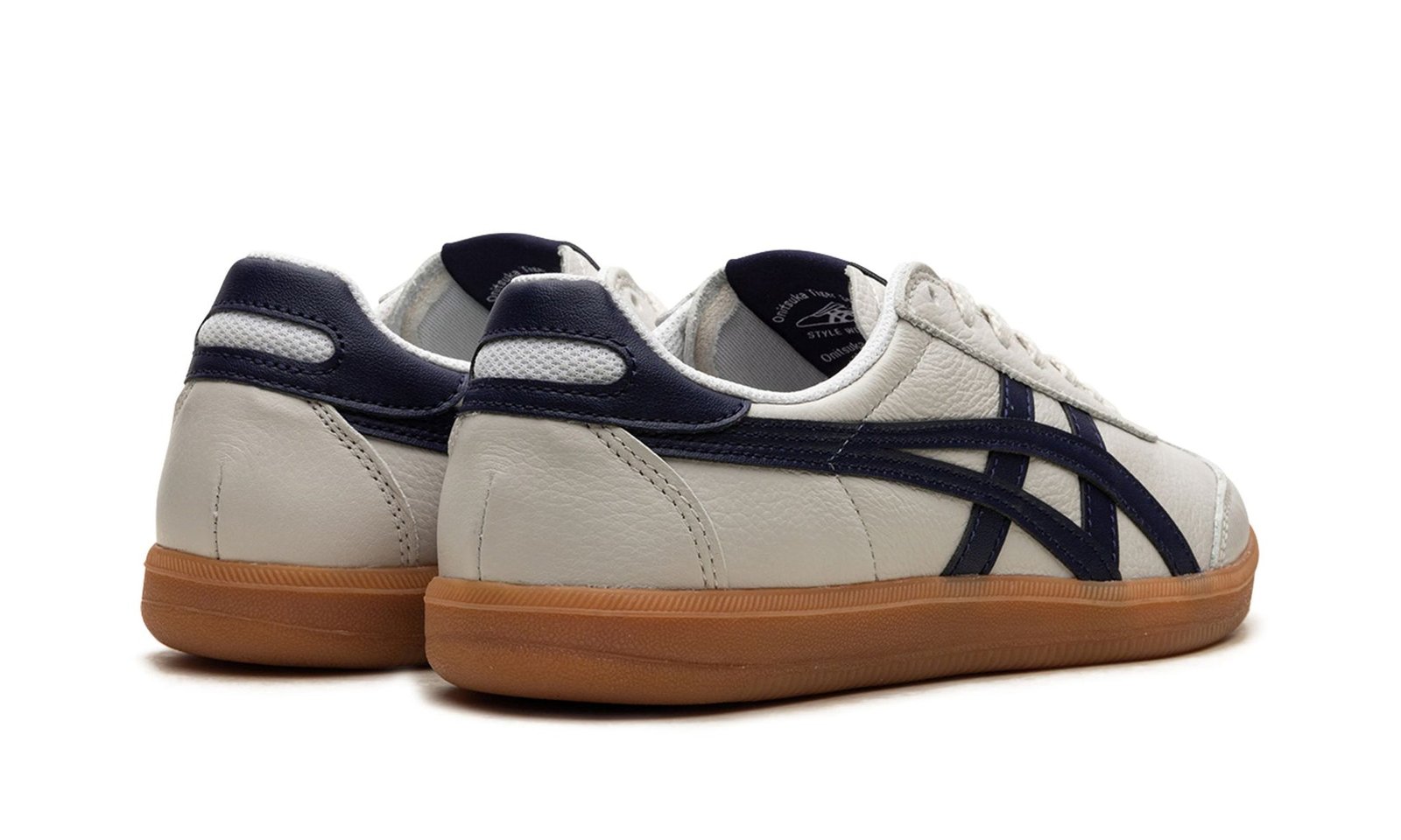 Onitsuka Tiger Tokuten White Sneakers with Blue Stripes Gum Sole Retro Look – Onitsuka Tiger - Image 3