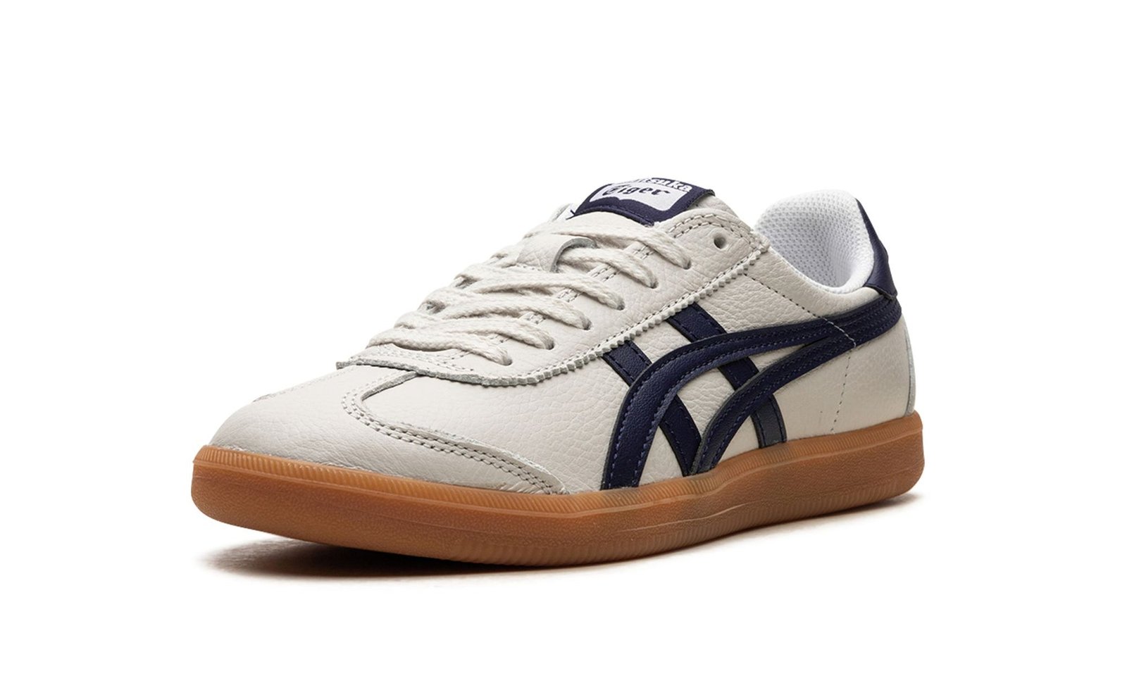 Onitsuka Tiger Tokuten White Sneakers with Blue Stripes Gum Sole Retro Look – Onitsuka Tiger - Image 4