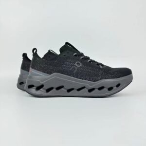 surfer Max Black Running Shoes – Cushioned Athletic Sneakers