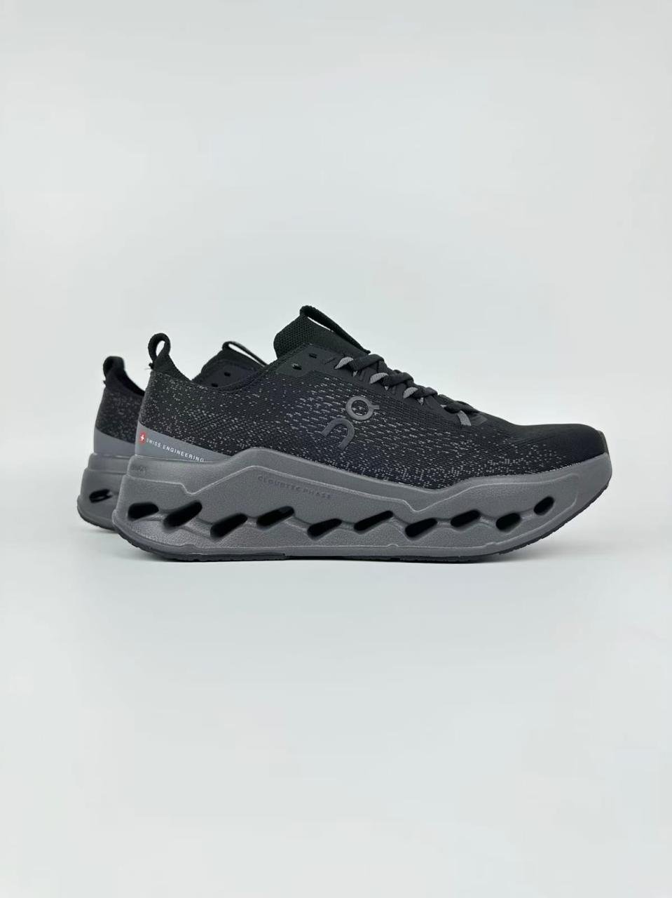 surfer Max Black Running Shoes – Cushioned Athletic Sneakers