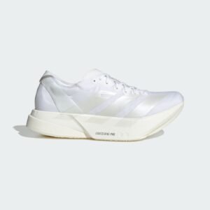 Adidas Adizero Triple White Running Shoes Clean Performance Design with Lightweight Cushioning