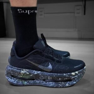 ZoomX Vomero Plus Triple Black Running Shoes with Marble Midsole Premium Performance