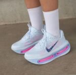 ZoomX Vomero Plus Yellow Running Shoes with Green Midsole & Black Swoosh Performance Design